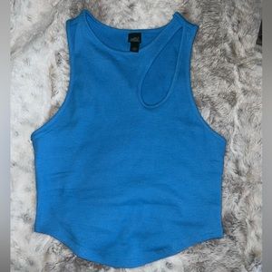 Wild fable crop tank, size XS, teal blue